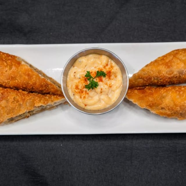 Boudin Egg Rolls.
